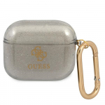 K&otilde;rvaklappide &uuml;mbris Guess Glitter Collection Case for Airpods 3, valge
