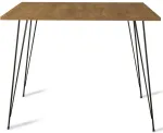 Laud Kalune Design Sandalf, tamm v./must v., 90 cm x 90 cm x 75 cm