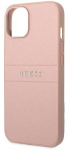 Telefoni &uuml;mbris Guess Glitter Flakes Script Metal Logo, Apple iPhone 14 Plus, roosa