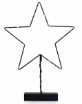 Dekoratsioon DecoKing Luna Star, 38.5 cm, must