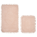 Vannitoamattide komplekt Foutastic COTTONKT000662, heleroosa v., 100 cm x 60 cm
