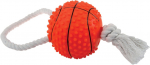 M&auml;nguasi koerale, pall Zolux Squeaky Basketball Rope 480779, 10 cm, oranž