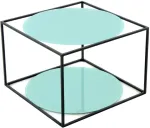 Kohvilaud Kayoom Cody 110, must v./roheline v., 50 cm x 50 cm x 36 cm