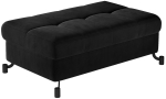 Tumba Lorelle Mat Velvet 99, must v., 70 cm x 100 cm x 45 cm