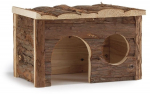 Maja n&auml;rilistele Beeztees Forest Royal Log Cabin, 28 cm x 18 cm x 16 cm, pruun v.