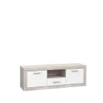 TV-laud Forte, pruun v./valge v., 41 cm x 147.7 cm x 49.8 cm