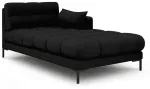 Diivan Micadoni Home Mamaia Chaise Longue, must v., parem, 185 x 105 cm x 75 cm