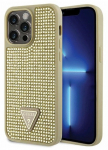Telefoni &uuml;mbris Guess Rhinestone Triangle GUHCP14XHDGTPD, Apple iPhone 14 Pro Max, kuldne v.