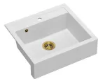 K&ouml;&ouml;givalamu Quadron Bill 110, graniit, 60 cm x 54 cm x 20.5 cm, kuldne v./valge v.