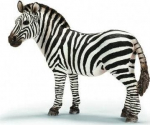 M&auml;ngukujuke, sebra Schleich 14392, 10 cm, valge v./must v.