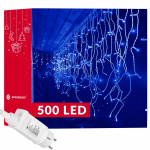 LED valguskardin Springos CL0502, 20 m, sinine v., 500 LED
