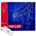 LED valguskardin Springos CL0502, 20 m, sinine v., 500 LED