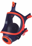 Respiraator, koos ventiiliga Climax 732-N, sinine v./oranž v.