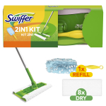 P&otilde;randapesukomplekt Swiffer, plastik/pol&uuml;ester, valge v./kollane v./roheline v.
