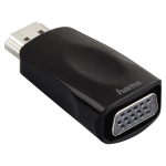 Adapter Hama HDMI to VGA Adapter HDMI A male, VGA Female, 1 m