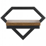 Seinariiul Springos HF0050, pruun v./must v., 19 cm x 19 cm x 25.5 cm