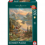 Pusle Schmidt Thomas Kinkade Studios Splendor On The Lakeshore, 48.1 cm x 34.1 cm, 500 tk, mitmev&auml;rviline