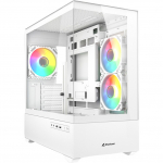 Arvuti korpus Sharkoon MK6 RGB, valge v.