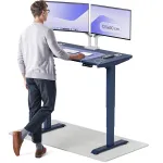 Arvutilaud reguleeritava k&otilde;rgusega Desktronic HomePro, 120 cm x 60 cm, 61 - 127 cm, sinine v.