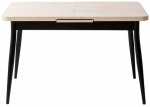 S&ouml;&ouml;gilaud pikendatav Kalune Design Ay 1186, must v./travertine v., 120 - 150 cm x 70 cm x 75 cm