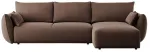Nurgadiivan - voodi Cosmopolitan Design Matera Salvador 4, &scaron;okolaad v., parem, 173 x 253 cm x 86 cm