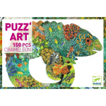 Pusle Djeco Puzz Art Chameleon, 48 cm x 62 cm, 150 tk, mitmev&auml;rviline