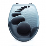 WC poti kaas Okko P785, hall, 46 cm x 37 cm