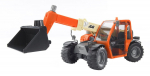 M&auml;ngutraktor Bruder 02140, 1:16, must v./oranž v.