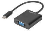 Juhe Lanberg USB Type-C 3.1 To VGA AD-UC-VG-01 USB-C 3.1 male, VGA 15 pin female, 0.15 m, must v.