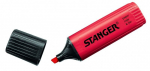Tekstimarker Stanger, punane v., 10 tk