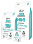 Kuiv koeratoit Brit Mini Light For Sterilized Rabbit & Salmon, kalaliha, 7 kg
