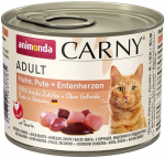 Kassi m&auml;rgtoit Animonda Carny Adult, kanaliha/kalkun/pardiliha, 0.2 kg