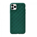 Telefoni &uuml;mbris Devia Woven2 Pattern Design Soft Case, Apple iPhone 11 Pro Max, roheline