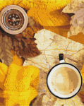 Maalimine numbrite j&auml;rgi Paint it! Composition of the autumn travel, mitmev&auml;rviline
