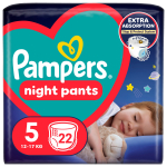 &Uuml;le&ouml;&ouml; m&auml;hkmed Pampers Night Pants, 5 suurus, 12 - 17 kg, 22 tk
