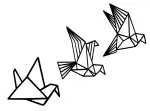 Seinadekoor Wallity Oragami, 26 cm x 32 cm