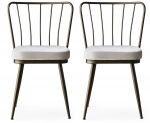 Toolide komplekt Kalune Design Yyldyz 984 974NMB1189, valge v., 42 cm x 43 cm x 82 cm, 2 tk