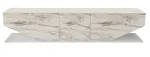 TV-laud Kalune Design Inci, valge v./beež v., 180 cm x 30 cm x 40 cm