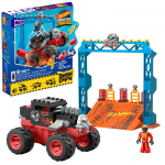 Konstruktor Mattel Mega Bloks Hot Wheels Monster Truck Bone Shaker Crush Course HKF87, 151 tk, mitmev&auml;rviline