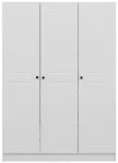 Riidekapp Kalune Design Kale 2257, valge v., 52 cm x 135 cm x 190 cm