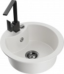 K&ouml;&ouml;givalamu Mexen Diego 6512-20-670300-70, graniit, 48.8 cm x 48.8 cm x 16.7 cm, valge/must