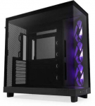 Arvuti korpus NZXT H6 Flow, l&auml;bipaistev v./must v.