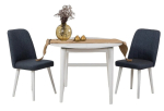 S&ouml;&ouml;gitoa komplekt Kalune Design Vina 1048, valge v./tumesinine v.