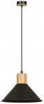 Valgusti rippuv Emibig Rowen 1, E27, 1 x 15 W, must v.