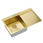 K&ouml;&ouml;givalamu Quadron Russel 111, roostevaba teras, 78 cm x 48 cm x 20 cm, kuldne v.