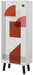 Kingakapp Kalune Design Vegas SB 953, valge v./must v., 38 cm x 50 cm x 135 cm