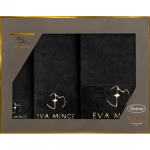 Vannir&auml;tikute komplekt Ewa Minge Gaja, must v., 140 cm x 70 cm, 3 tk