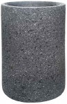 Lillepott Besk, klaaskiud, 40 cm x 40 cm, &Oslash; 40 cm, tumehall v.