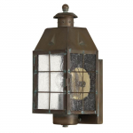 &Otilde;ue seinavalgusti Quintiesse Nantucket, 60W, E27, IP44, messing v., 13.6 cm x 34.2 cm