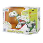 Interaktiivne m&auml;nguasi dinosaurus Xtrem Bots Crazy Pets Dinopunk, valge v.